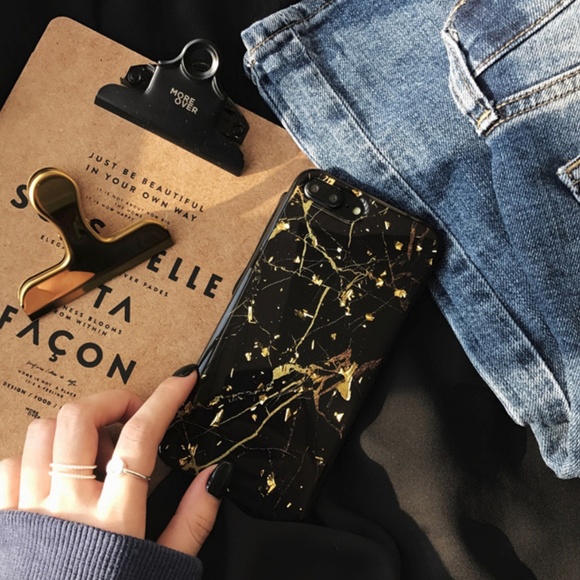 NEW iPhone X/7/8/7+/8+ Luxury Glitter Marble Case - Picture 6 of 8